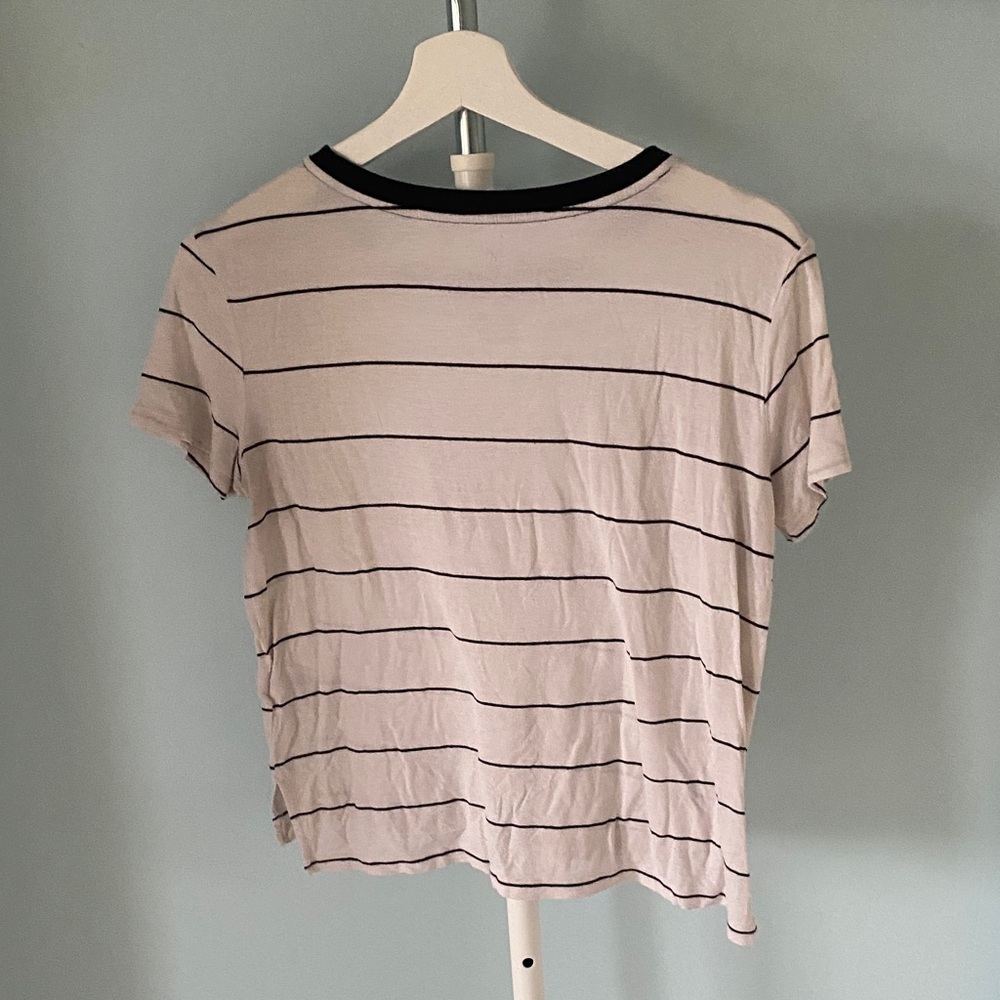 American Eagle Striped Black and White Top - Picture 3 of 3
